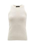 Lisa Yang - Addison Ribbed Cashmere Tank Top - Womens - White