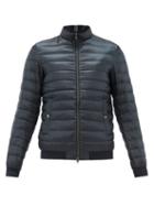 Matchesfashion.com Herno - Down-quilted Bomber Jacket - Mens - Navy