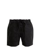 Chimala Tie-waist Patch-pocket Cotton-twill Shorts