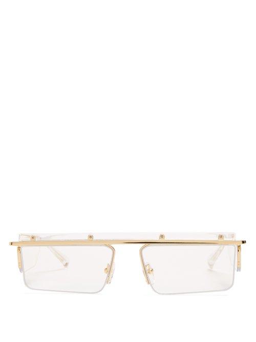 Matchesfashion.com Le Specs - The Flex Sunglasses - Womens - Gold