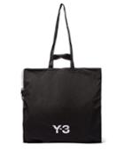 Matchesfashion.com Y-3 - Logo Print Oversized Tote - Mens - Black