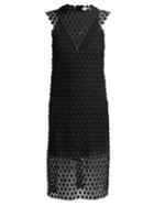 Matchesfashion.com Paco Rabanne - Floral Crochet Dress - Womens - Black