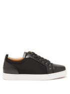 Matchesfashion.com Christian Louboutin - Louis Junior Leather And Mesh Trainers - Mens - Black