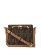 Fendi - Touch Ff-jacquard Canvas Cross-body Bag - Womens - Brown Multi