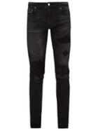 Matchesfashion.com Amiri - Mx1 Distressed Slim Leg Jeans - Mens - Black