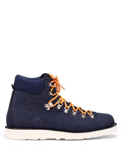 Matchesfashion.com Diemme - Roccia Vet Lace Up Suede Hiking Boots - Mens - Navy