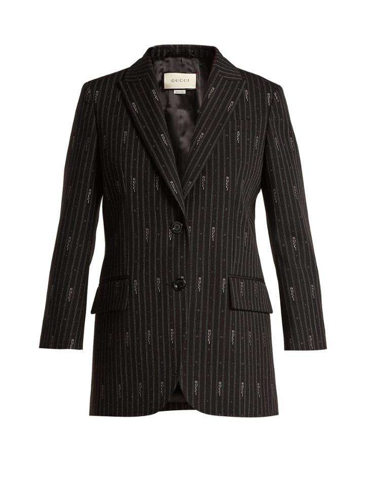 Gucci Single-breasted Wool And Silk-blend Blazer