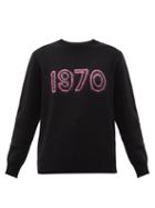Matchesfashion.com Bella Freud - 1970 Merino Wool-blend Sweater - Womens - Black Pink