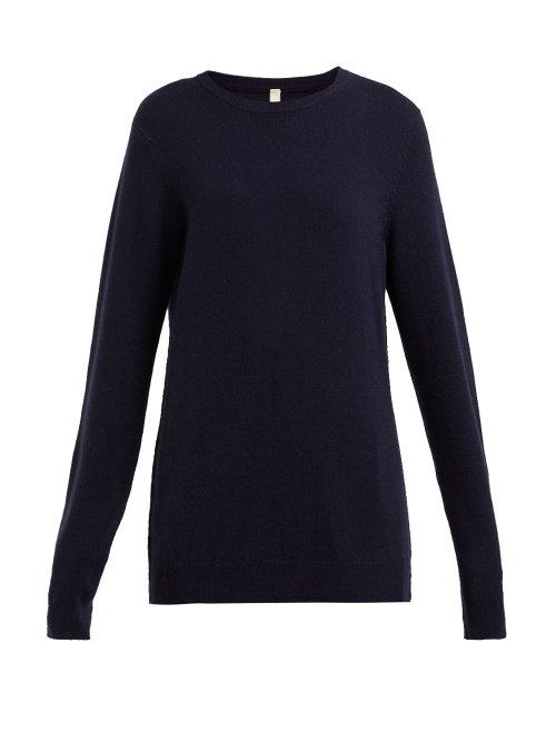 Matchesfashion.com Extreme Cashmere - No.36 Be Classic Cashmere Blend Sweater - Womens - Navy
