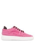 By Walid - Upcycled Square-toe Silk-patchwork Trainers - Mens - Pink White
