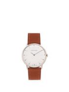 Matchesfashion.com Sekford Watches - Type 1a Stainless Steel And Smooth Leather Watch - Mens - Brown