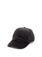 Matchesfashion.com Balmain - Logo Embroidered Velvet Baseball Cap - Mens - Black