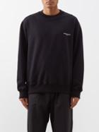 Wooyoungmi - Logo-print Cotton-jersey Long-sleeved T-shirt - Mens - Black