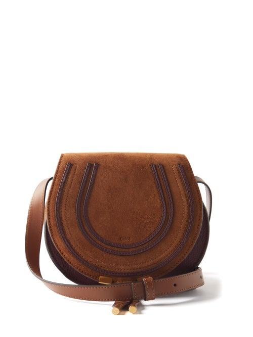 Chlo - Marcie Mini Suede Cross-body Bag - Womens - Tan