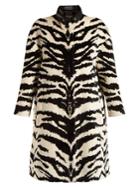 Alexander Mcqueen Tiger Jacquard Velvet Coat