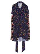 Vetements Multi Floral-print Long-sleeved Dress