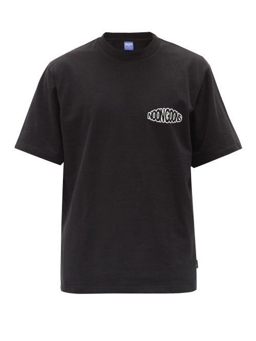Matchesfashion.com Noon Goons - Pro Am Logo-print Cotton-jersey T-shirt - Mens - Black