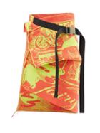 Ladies Rtw Matty Bovan - Asymmetric Cotton-jacquard Wrap Skirt - Womens - Orange Multi