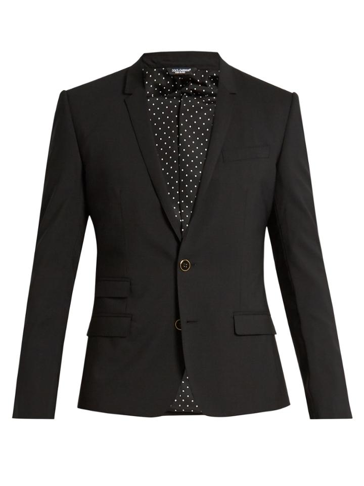 Dolce & Gabbana Single-breasted Wool-blend Blazer