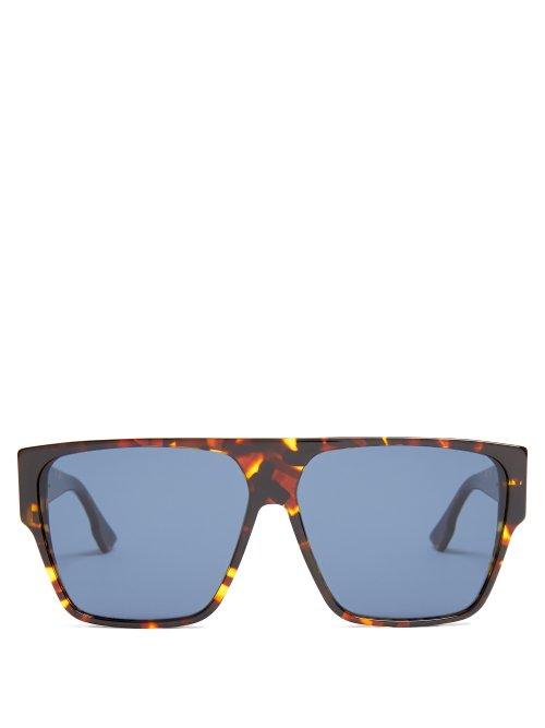 Matchesfashion.com Dior Eyewear - Diorhit Square Frame Sunglasses - Womens - Tortoiseshell