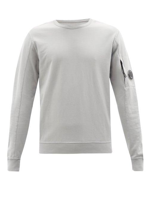 C.p. Company - Goggle-lens Cotton-jersey Sweatshirt - Mens - Grey