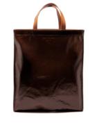 Acne Studios - Logo-print Coated-canvas Tote Bag - Mens - Brown