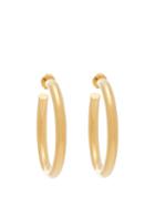 Matchesfashion.com Misho - Hollow Hoops 22kt Gold Plated Earrings - Womens - Gold