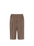 Matchesfashion.com Lemaire - Cotton Blend Seersucker Shorts - Mens - Multi