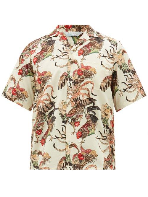 Matchesfashion.com Nipoaloha - Aloha Gamecock Cotton Shirt - Mens - White