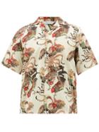 Matchesfashion.com Nipoaloha - Aloha Gamecock Cotton Shirt - Mens - White