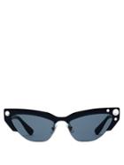 Matchesfashion.com Miu Miu - Cat Eye Acetate Sunglasses - Womens - Black