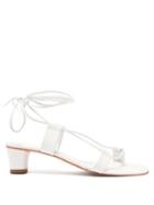 Matchesfashion.com Martiniano - Pavone Leather Sandals - Womens - White