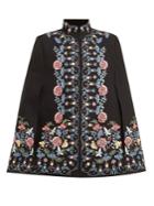 Vilshenko Roselyn Stand-collar Wool Cape