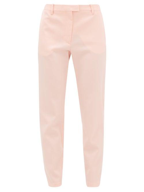 Matchesfashion.com Altuzarra - Henri Ankle-zip Wool-blend Trousers - Womens - Light Pink