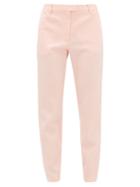 Matchesfashion.com Altuzarra - Henri Ankle-zip Wool-blend Trousers - Womens - Light Pink