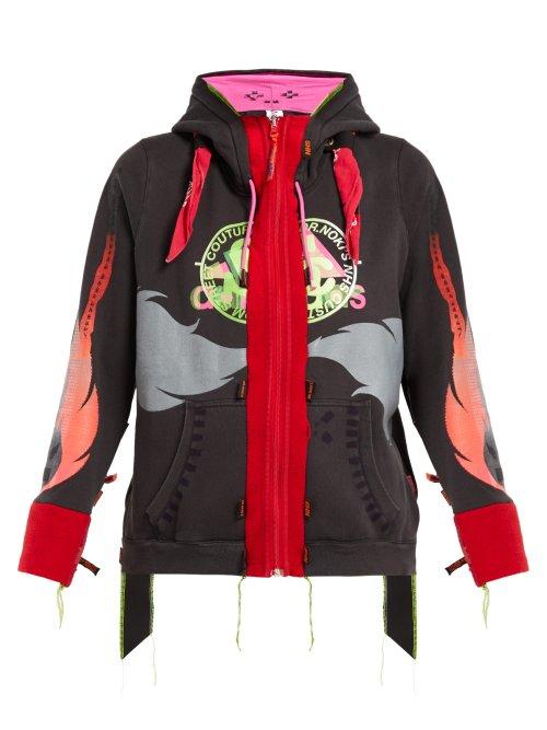 Matchesfashion.com Noki - Customised Street Couture Hooded Sweatshirt - Womens - Multi
