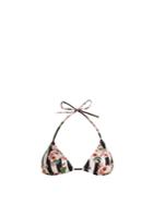 Dolce & Gabbana Rose-print Triangle Bikini
