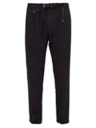 Matchesfashion.com White Sand - Adjustable Mid Rise Waist Canvas Trousers - Mens - Black