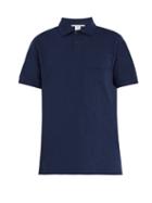 Matchesfashion.com Stella Mccartney - Short Sleeve Cotton Polo Shirt - Mens - Navy
