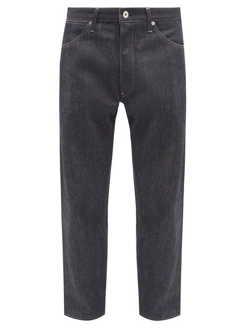 Jil Sander - Raw-denim Slim-leg Jeans - Mens - Dark Indigo