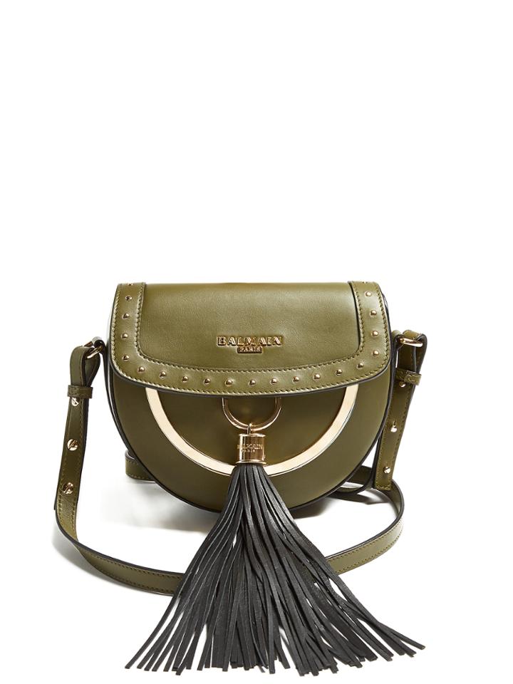 Balmain Domaine 18 Leather Cross-body Bag