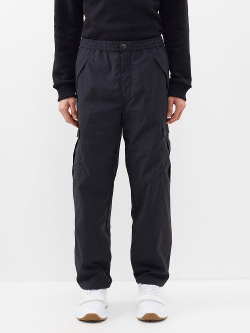 Burberry - Capleton Logo-patch Shell Track Pants - Mens - Black