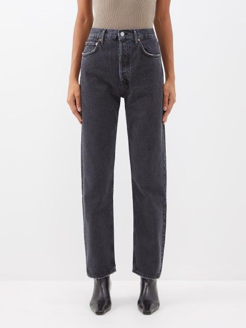 Agolde - 90s Pinch High-rise Straight-leg Jeans - Womens - Dark Grey