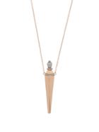 Matchesfashion.com Diane Kordas - Diamond Pav & 18kt Rose Gold Amulet Necklace - Womens - Rose Gold