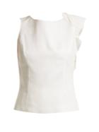 Delpozo Ruffle-trimmed Tie-back Top