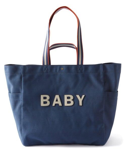 Anya Hindmarch - Baby Recycled Canvas Tote Bag - Womens - Blue