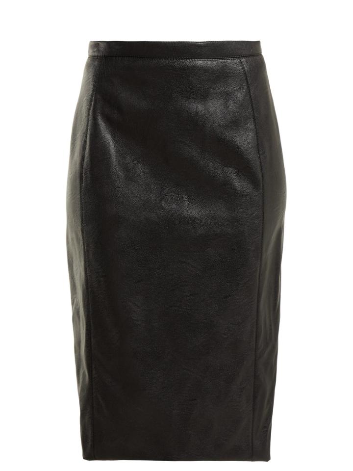 Stella Mccartney Faux-leather Pencil Skirt