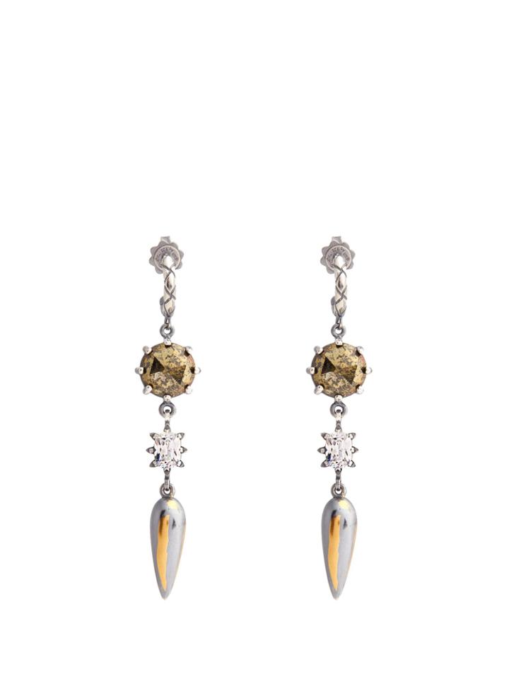 Bottega Veneta Stellular Chalcopyrite-drop Earrings