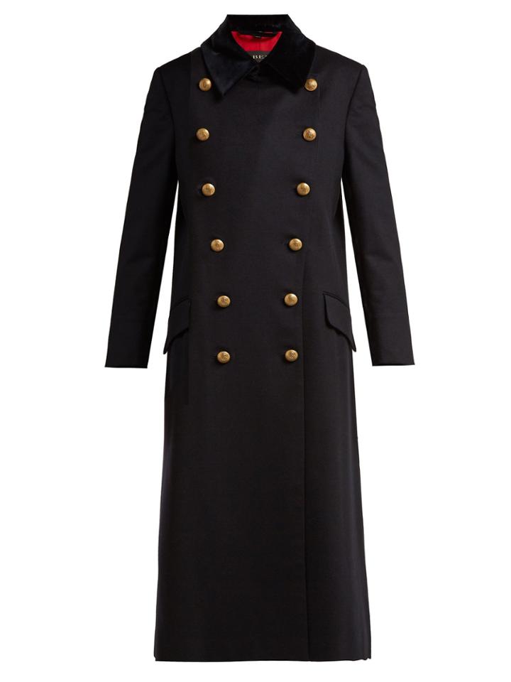 Burberry Double-breasted Wool Military Coat
