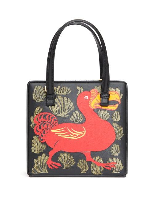 Matchesfashion.com Loewe - Postal Small Dodo-print Leather Bag - Womens - Black Multi
